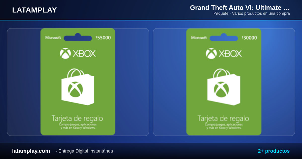 Grand Theft Auto VI: Ultimate Edition SOLO UPGRADE (XBOX Series X|S | Saldo XBOX Colombia) - Comprar en LATAMPLAY Colombia